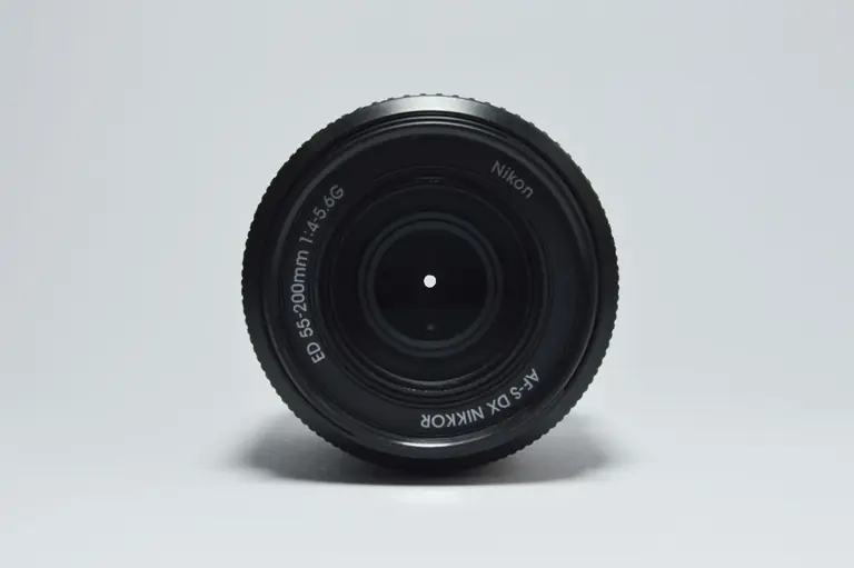High-quality image of a Nikon camera lens, ideal for photography enthusiasts and professionals.