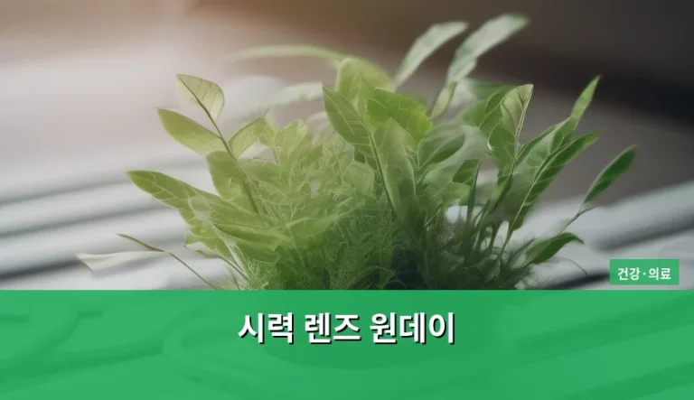 시력 렌즈 원데이 선택 시 주의사항과 관리법