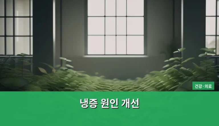 손발이 차가워지는 밤이 두려운 분들을 위한 냉증 원인 개선 가이드