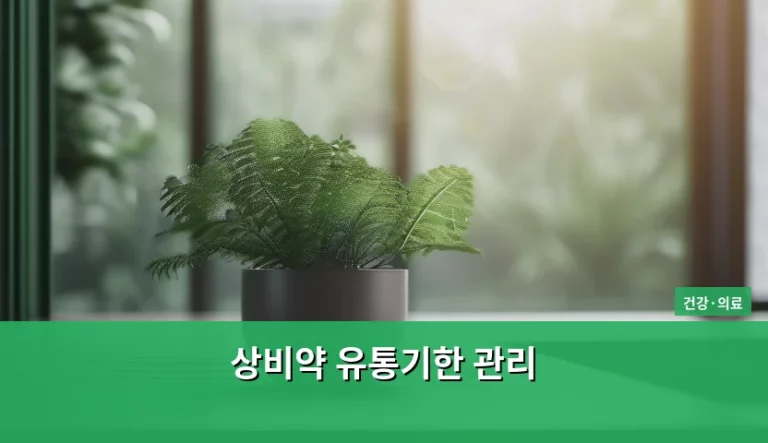 가족 건강을 지키는 상비약 유통기한 관리 노하우