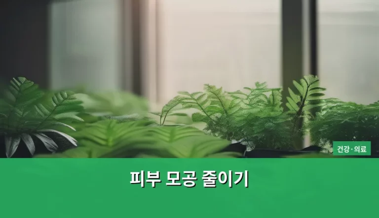 매끈한 피부를 위한 피부 모공 줄이기 실천 가이드와 관리법