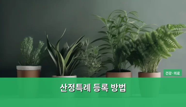 의료비 부담을 줄여주는 산정특례 등록 방법 및 혜택 총정리