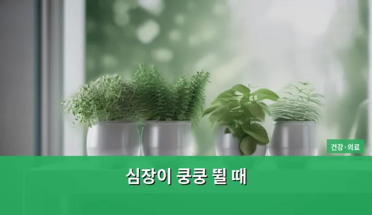 심장이 쿵쿵 뛸 때 나타나는 신호와 대처 방법