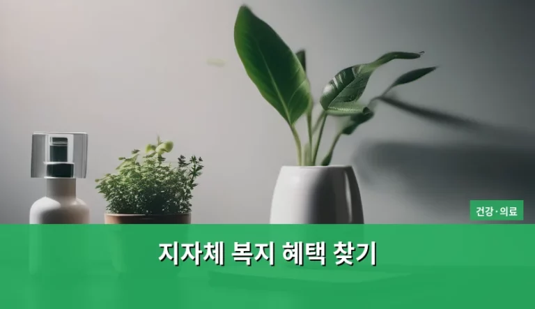 놓치기 쉬운 지자체 복지 혜택 찾기 가이드