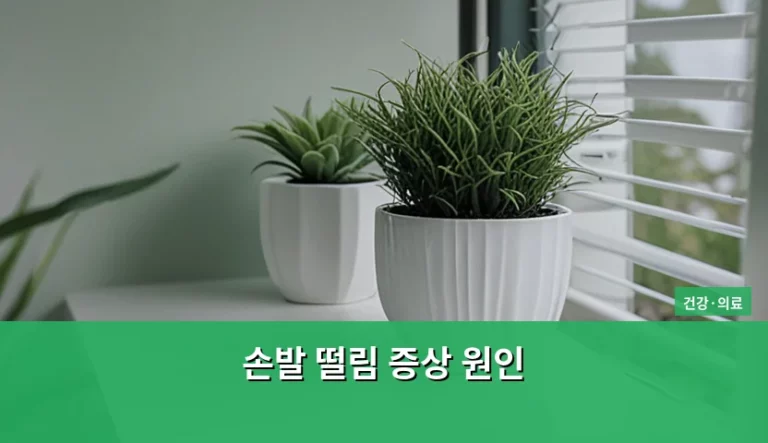 손발 떨림 증상 원인 분석과 상황별 대처 방법