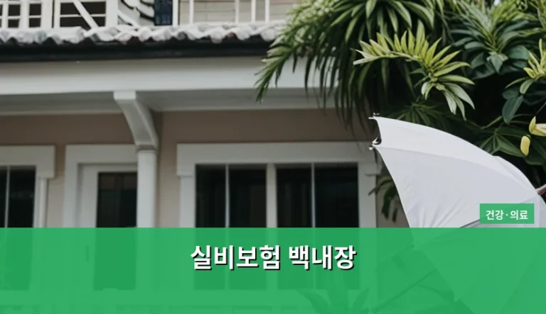 실비보험 백내장 수술비 보장 범위와 청구 주의사항
