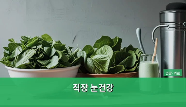 직장 눈건강 지키는 실천 방법과 관리 팁