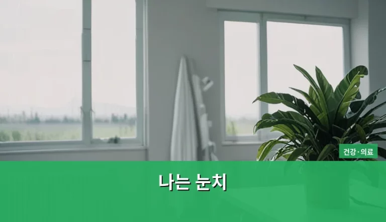 한국 사회의 눈치 문화와 정신 건강 관리법