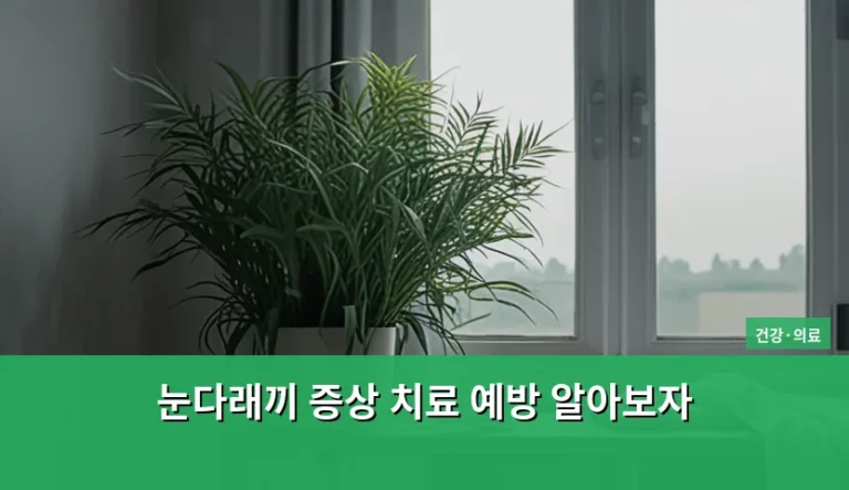 눈다래끼 증상 치료 예방 및 관리 방법 총정리