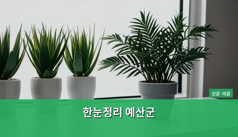 예산군 지역 특성과 귀농귀촌 정착 가이드